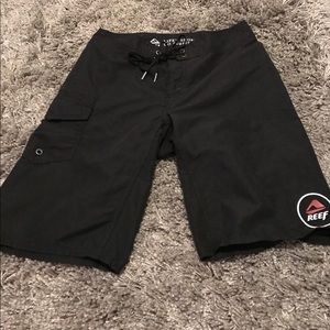Black men’s Reef swim shorts